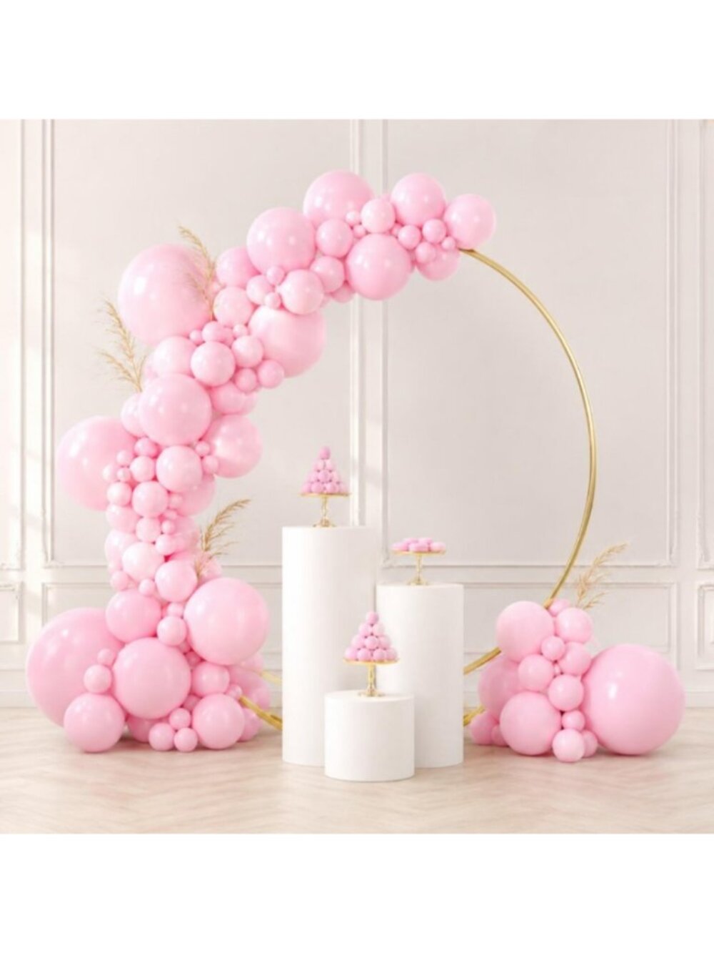 140 Pastel Pink Balloons 5 10 12 18 Inch Balloon Arch Kit